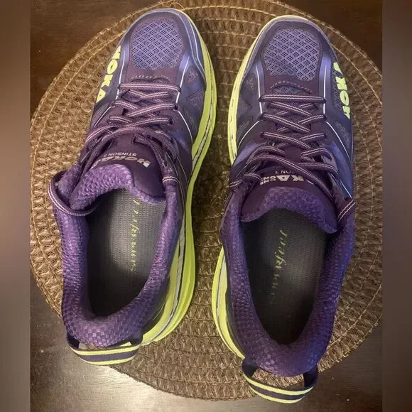 Hoka Stinson 3 Running Purple Green Women’s Shoes Size 8 - Picture 8 of 10